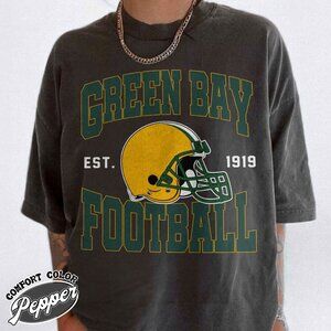 Green Bay Football Retro-Inspired Comfort Colors T-Shirt 91